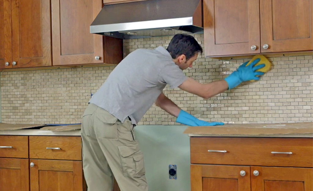 Get Installing Ceramic Backsplash Video Background Kitchen Ideas