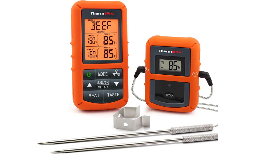 A digital meat thermometer.