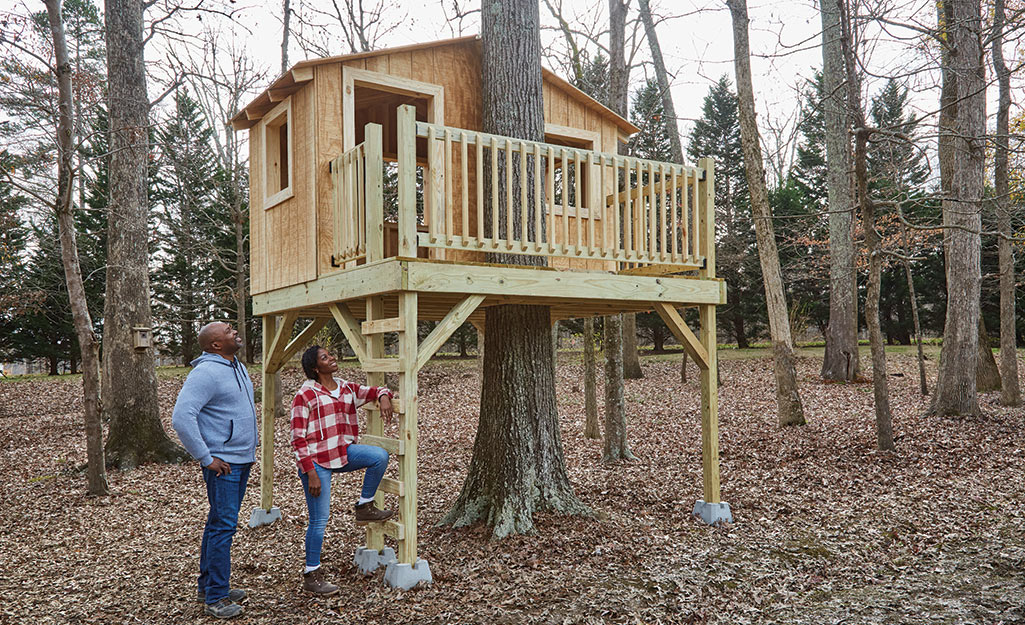 How to build a treehouse in one tree Builders Villa