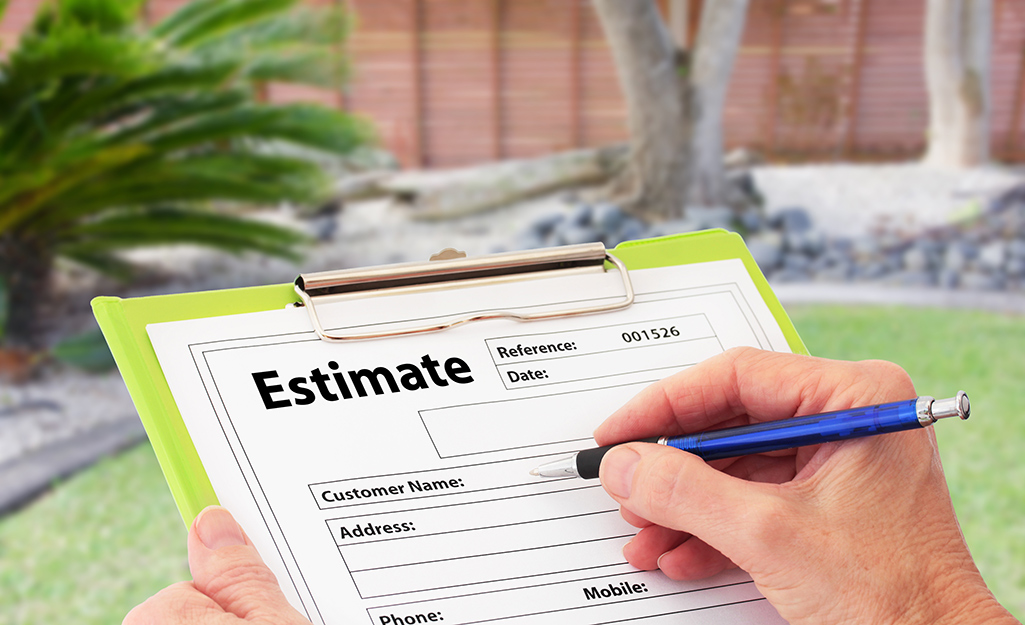a estimate for a fence installation