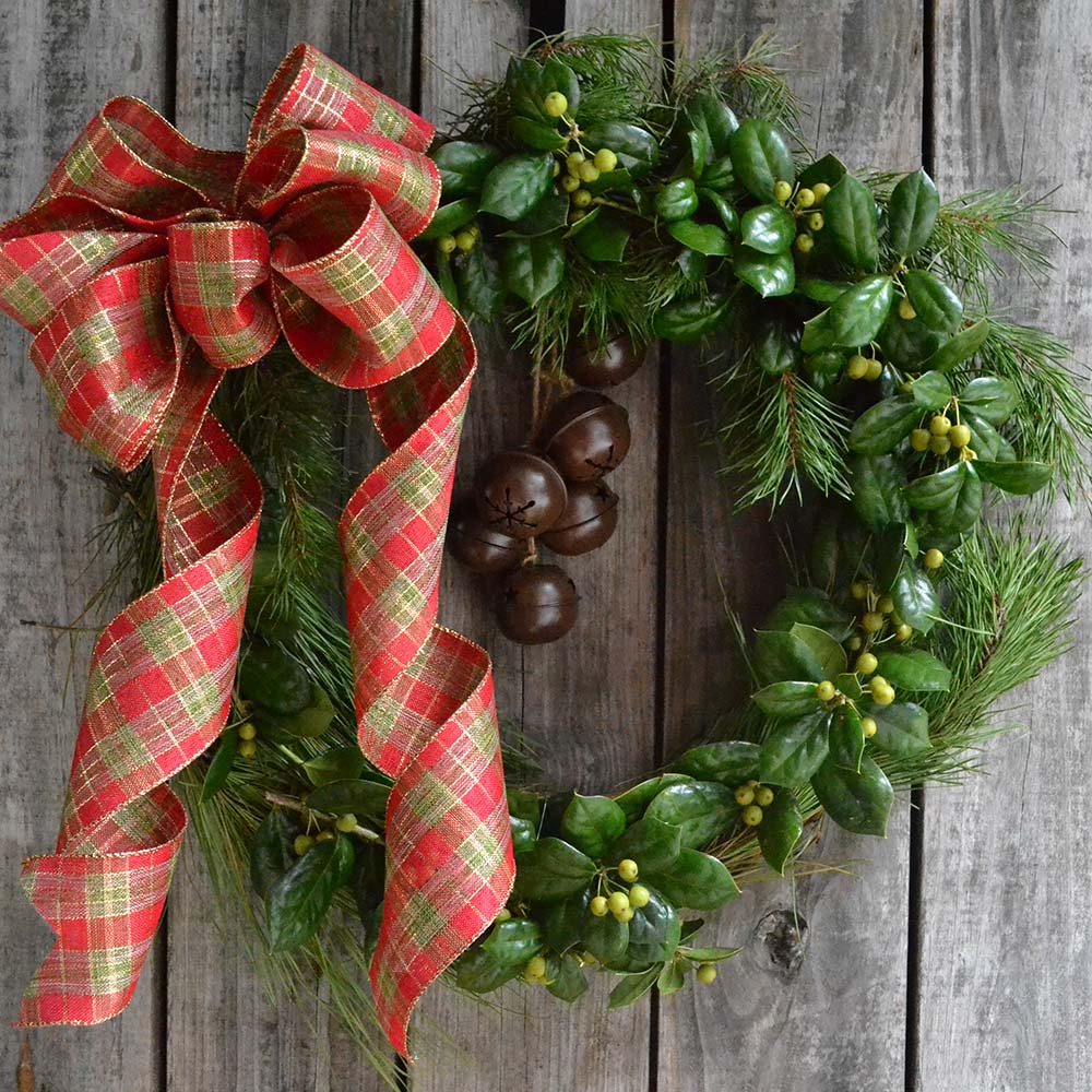 Wreaths & Garlands Christmas Wreath 13in Artificial Wreaths Front Door ...