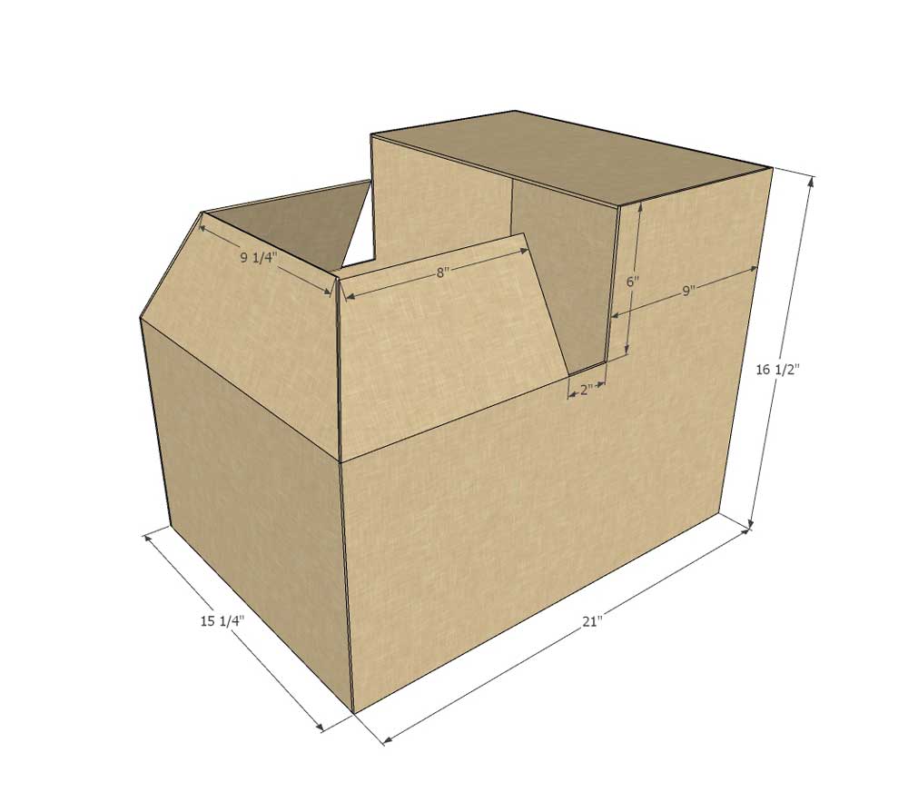 illustration of a box folding