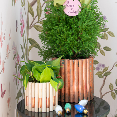 DIY Copper and Wooden Planters