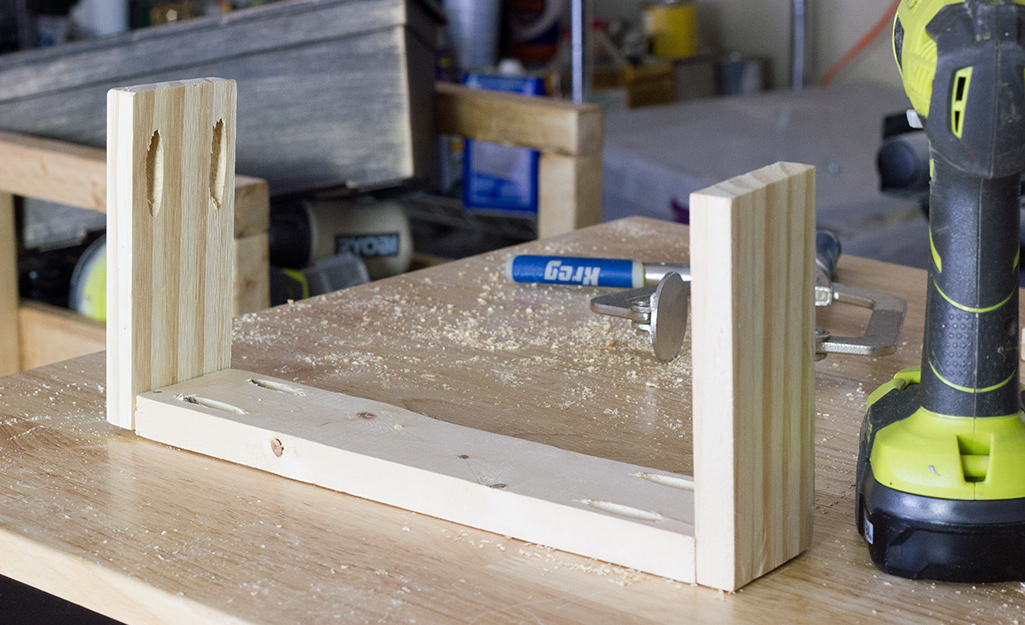 Piece of coffee table laying on a table.