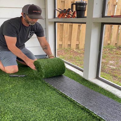 How to “Do It Yourself” Install Artificial Turf Over Concrete