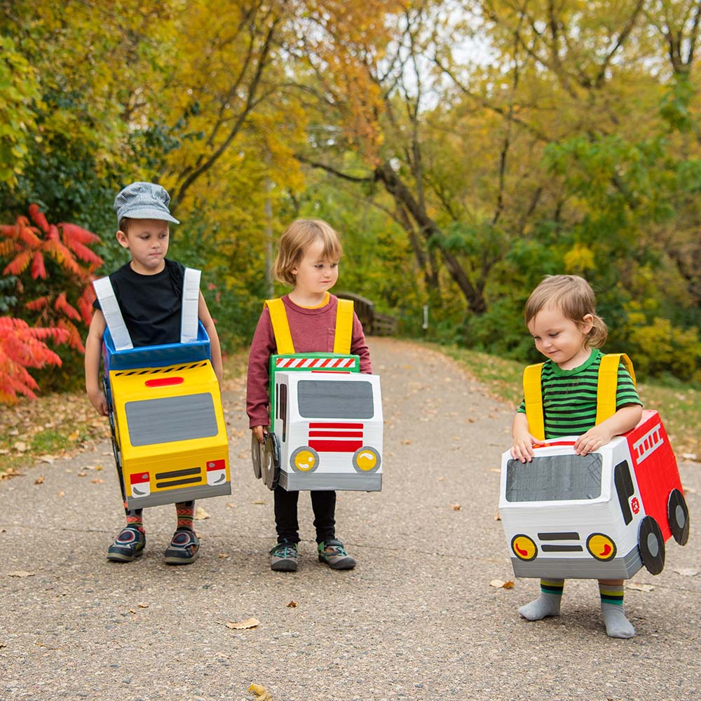 DIY Customizable Duct Tape & Cardboard Truck Costumes - The Home Depot