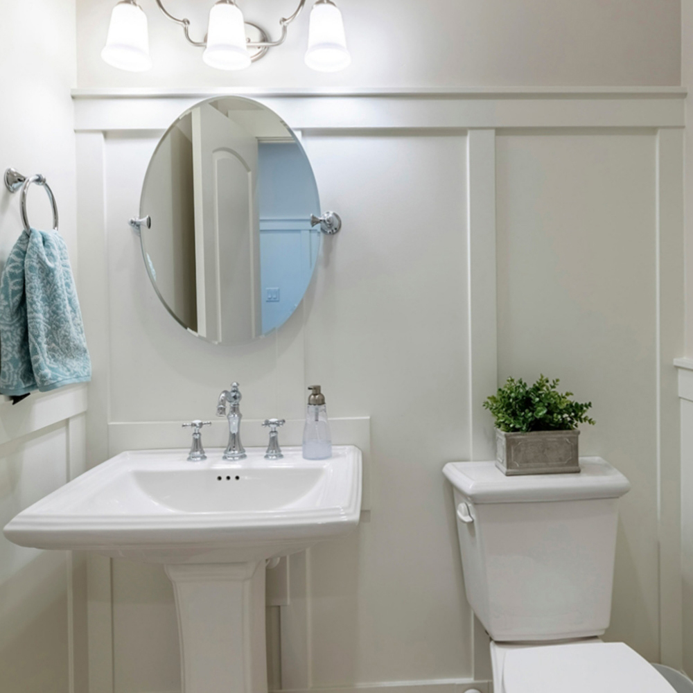 A half bath only has 2 of the 3 main fixtures of a typical bathroom.