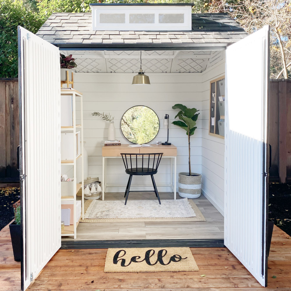 Home Office Shed Transformation - The Home Depot