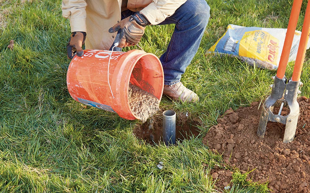 How To Mount Flag Pole In Ground