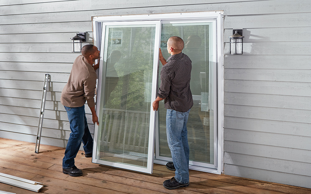 how-to-replace-a-sliding-patio-door-in-brick-wall-patio-ideas