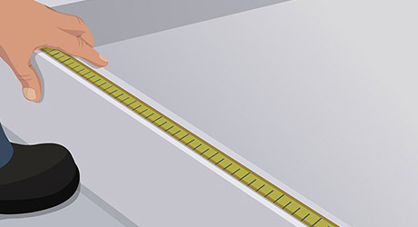 Measure cut threshold track - Pivot Shower Door Measure cut threshold track - Pivot Shower Door