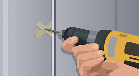 Drill holes wall anchors - Pivot Shower Door Drill holes wall anchors - Pivot Shower Door