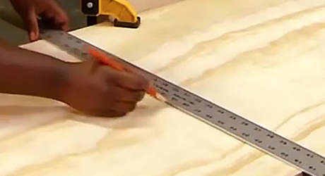 Mark cut lines - How Build a Shoe Rack Mark cut lines - How Build a Shoe Rack
