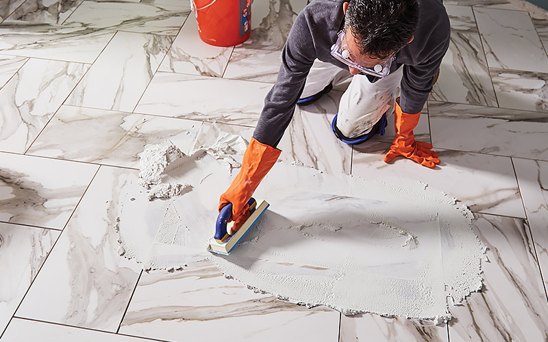 How To Grout Tile Step 2 