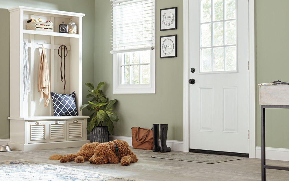 how to put a dog door in a french door