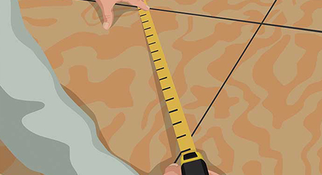 Square the lines - Installing Carpet Tiles Square the lines - Installing Carpet Tiles