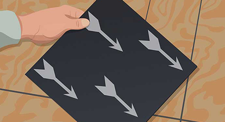 Find pile direction - Installing Carpet Tiles Find pile direction - Installing Carpet Tiles