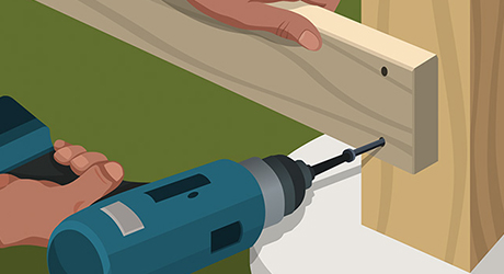 Attaching rails sides posts - Installing Wood Fence Rails Attaching rails sides posts - Installing Wood Fence Rails