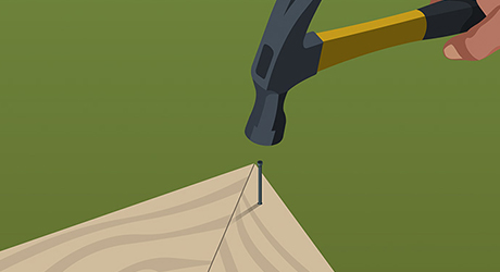 Attaching rails sides posts - Installing Wood Fence Rails Attaching rails sides posts - Installing Wood Fence Rails