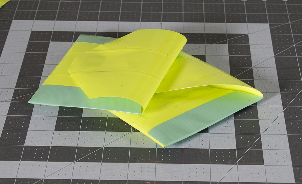 Duct tape to be used to make an envelope.
