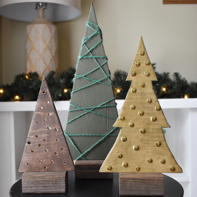 How to Make DIY Wooden Christmas Trees