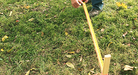 Make a 3-4-5 triangle - Laying Out Square Corners Make a 3-4-5 triangle - Laying Out Square Corners