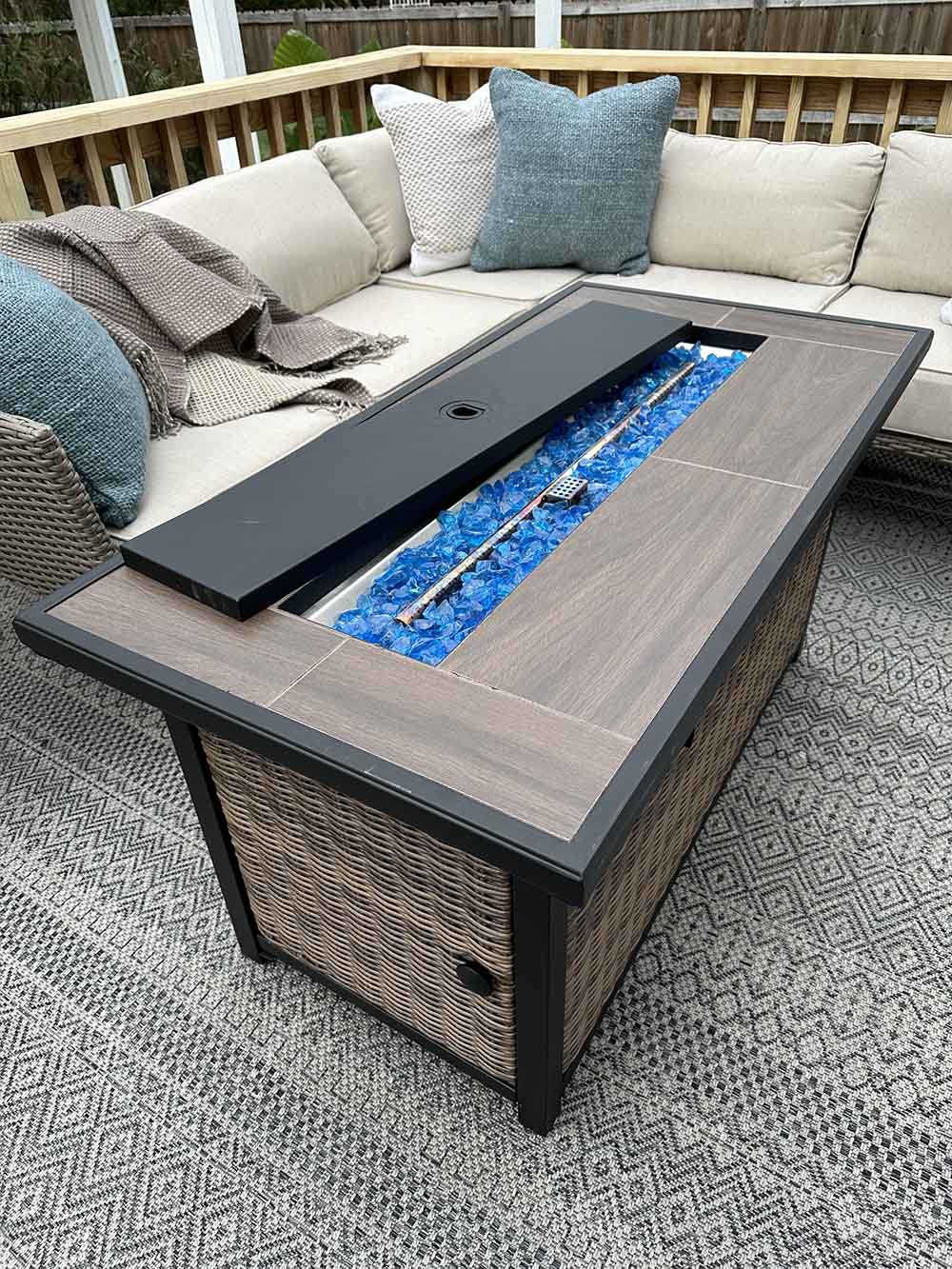 A shot of the opened up fire table.