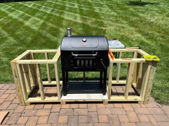 Build your outlet own bbq island