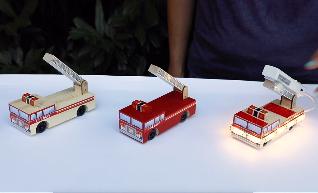 Completed trucks. Completed trucks.