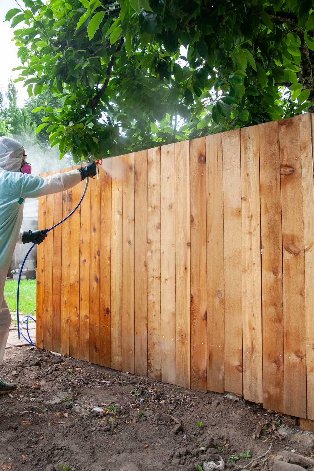 Protecting Our Fence With Olympic Maximum Clear Waterproofing Sealant