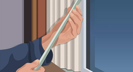 Cut Weth-R-Strips fit sash channels - Weatherproofing Windows Cut Weth-R-Strips fit sash channels - Weatherproofing Windows