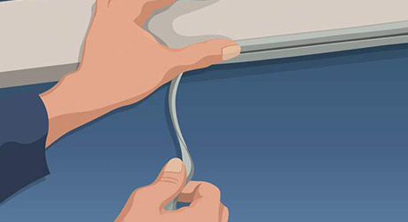 Wipe down underside sash - Weatherproofing Windows Wipe down underside sash - Weatherproofing Windows