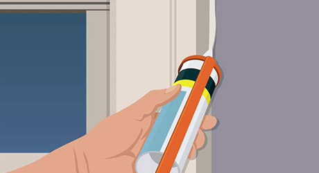 Apply paintable caulk - Weatherproofing Windows Apply paintable caulk - Weatherproofing Windows