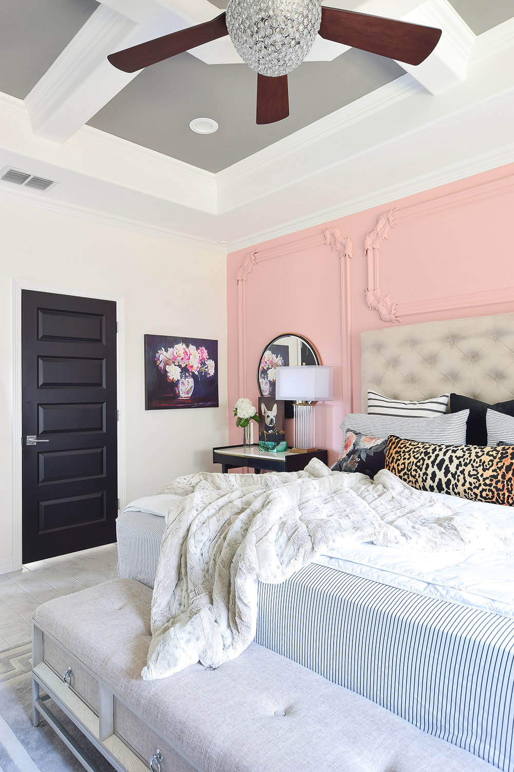 Accent Wall Paint as Decor in a Master Bedroom