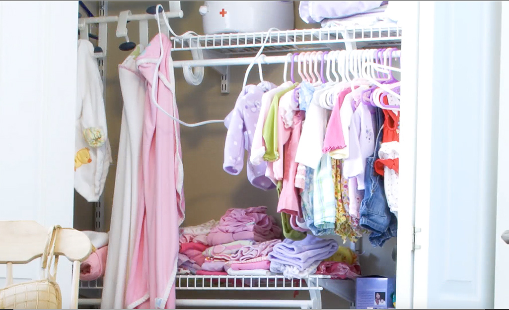 closet storage for baby room