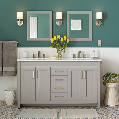 Bathroom Vanity Countertop Ideas / Granite bathroom vanity countertops if you're looking for ... : Quartz is nonporous, easy to clean, and durable, making it a solid choice for bathrooms.