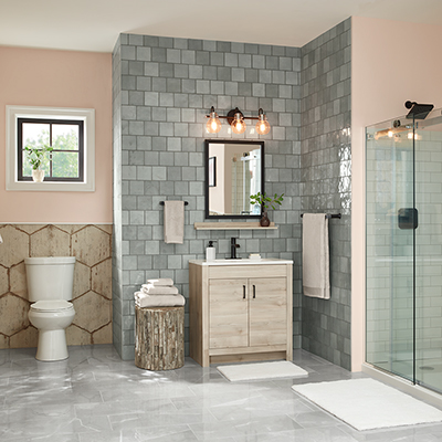Storage for our small bathroom  Bathroom remodel designs, Small bathroom  remodel designs, Bathroom remodel cost