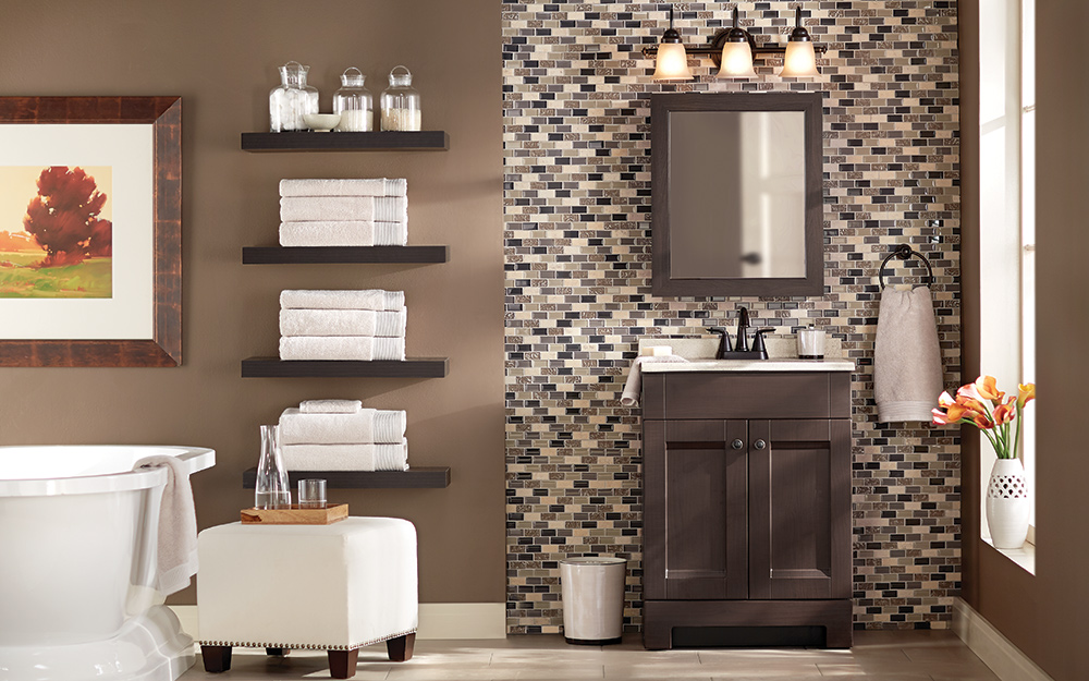 bathroom shelving solutions