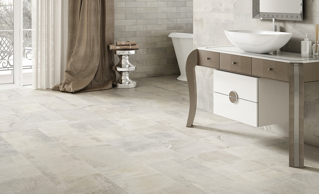 Bathroom Tile Ideas, Brown Patterned Bathroom Floor Tiles