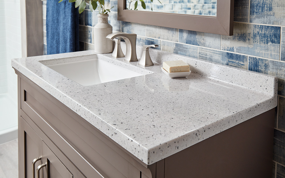 home depot bathroom countertop with sink