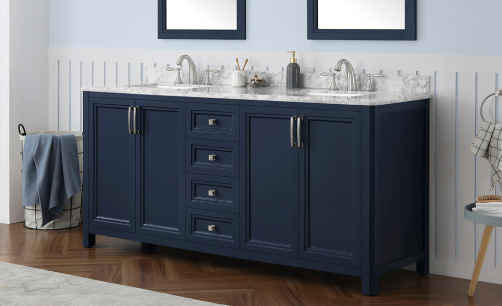 Harbor Blue Bathroom Vanity