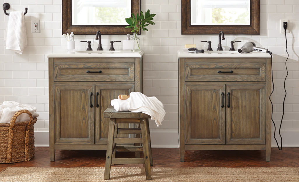 Small Bathroom Vanities for Transitional Bathrooms - Maison de Pax