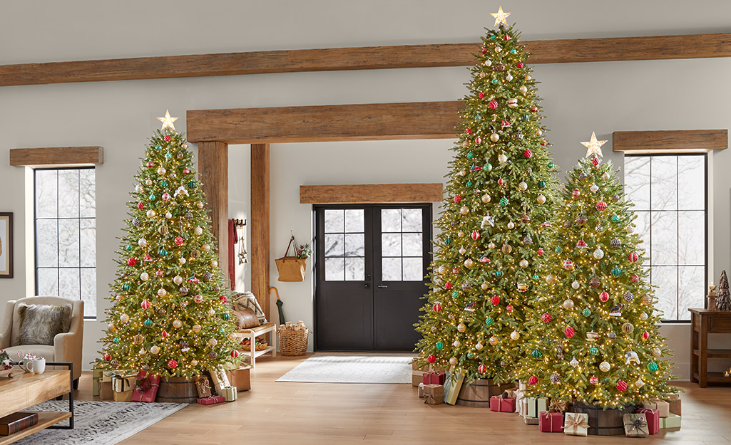 Home depot deals christmas trees artificial