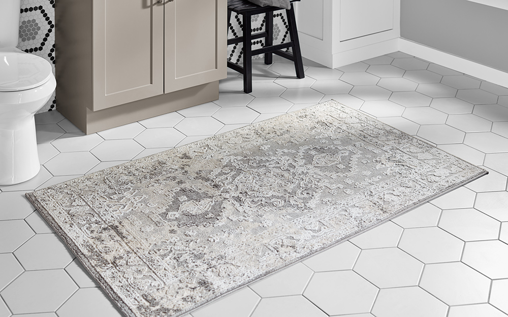 thin bathroom rugs