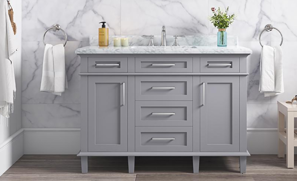 bathroom vanity with extra storage