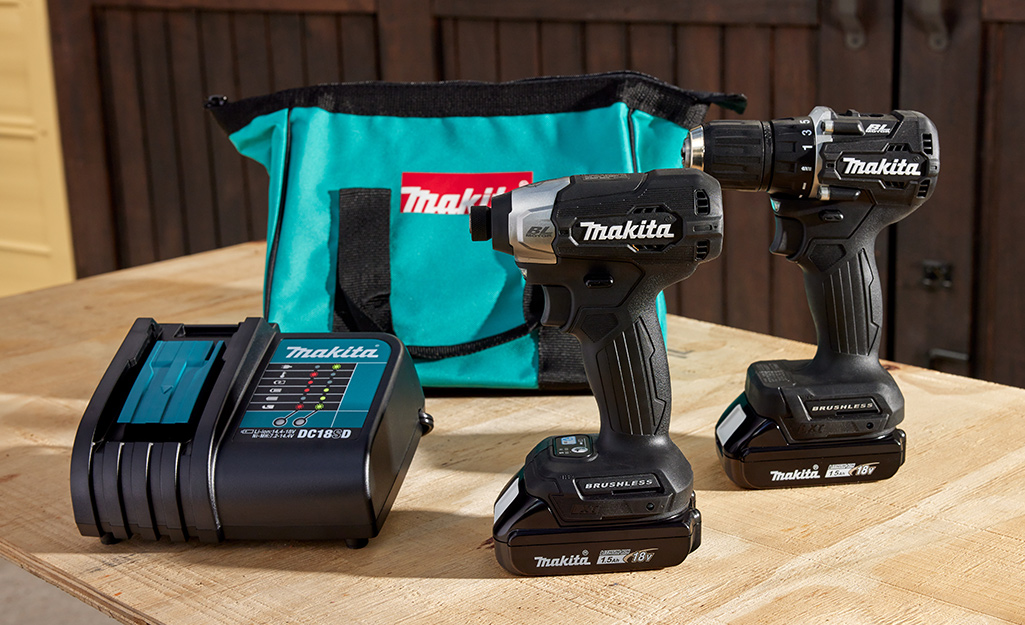 Cordless drills and batteries often come in their own bags.