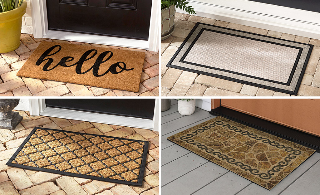 Front Door Mat Outdoor Indoor Doormat Welcome Mats Outside