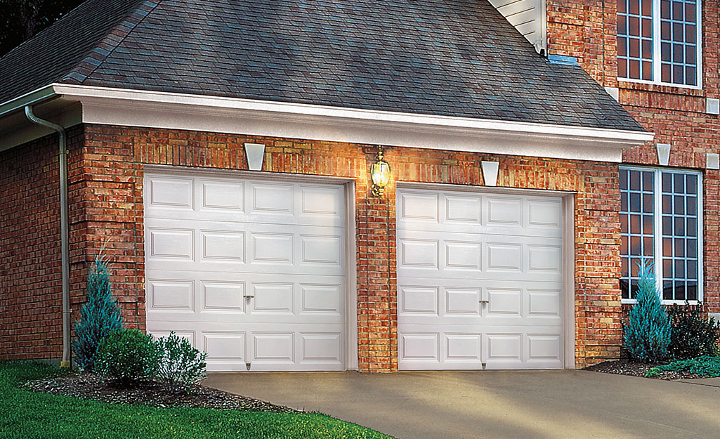 A pair of classic style garage doors.