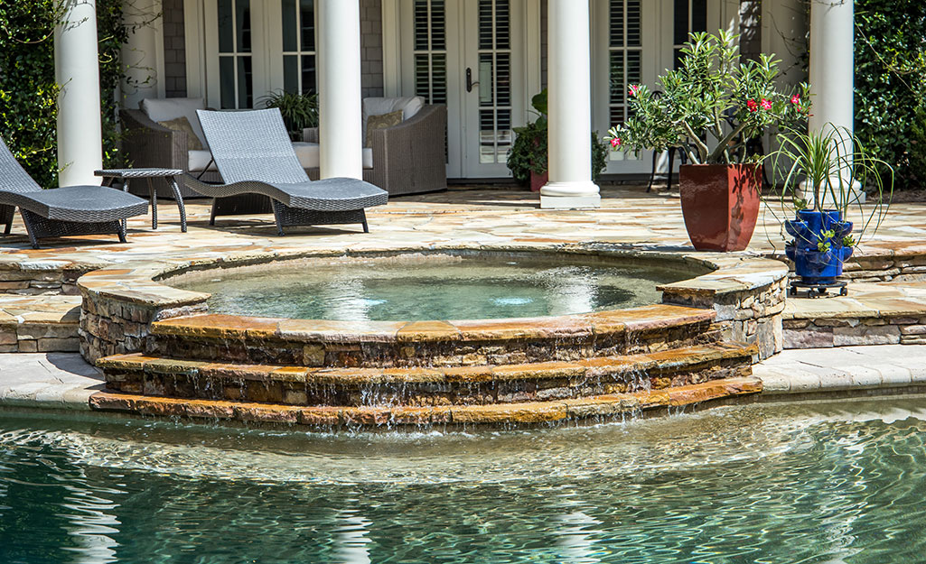 Relaxing Outdoor Patio with Jacuzzi