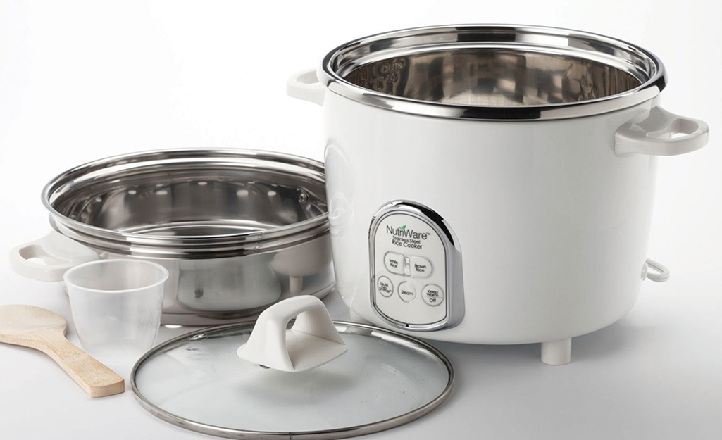 electric cooker with steel bowl